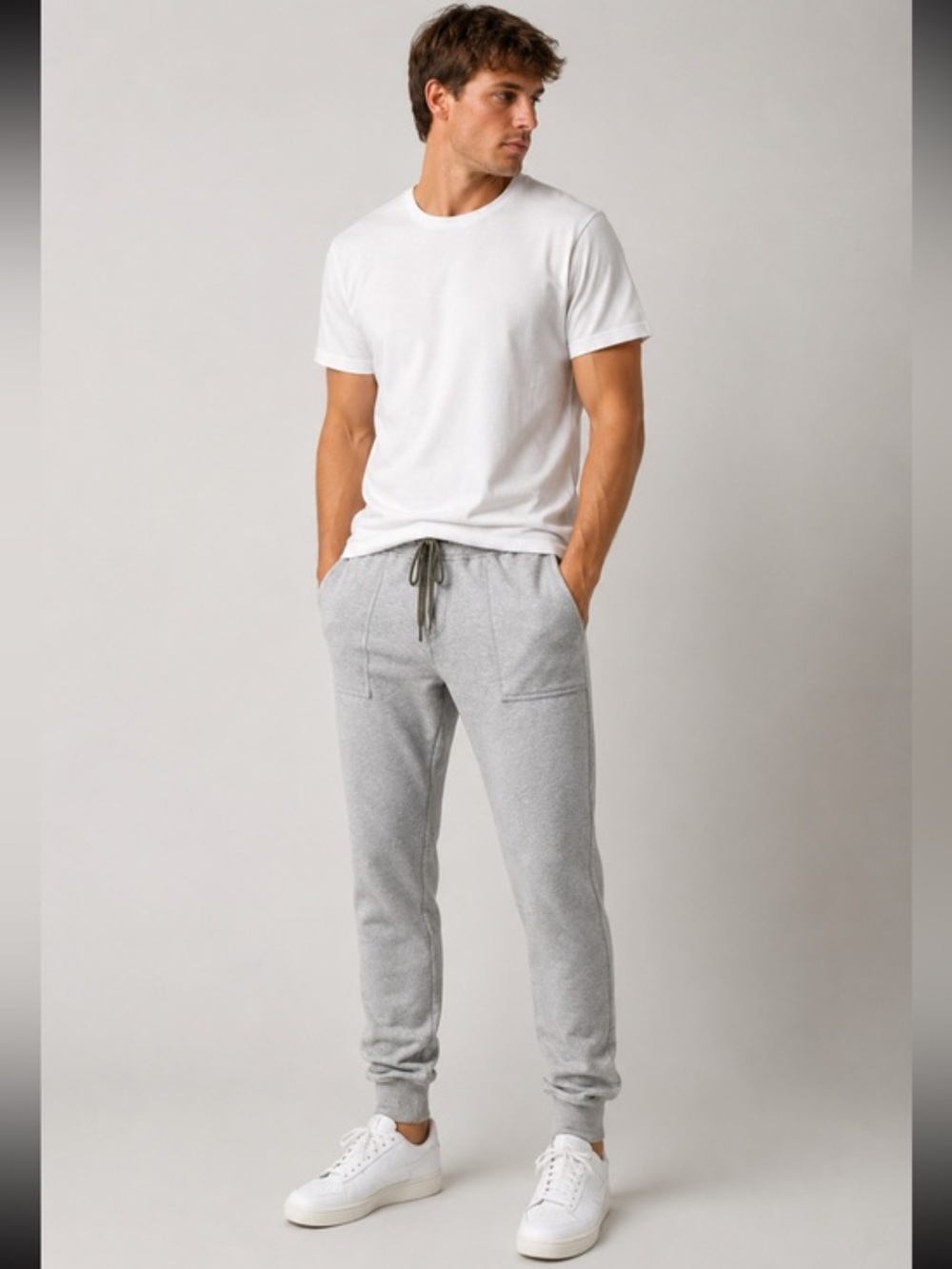 Greg Lauren HEATHER-GREY SWEAT GREY sweat pants